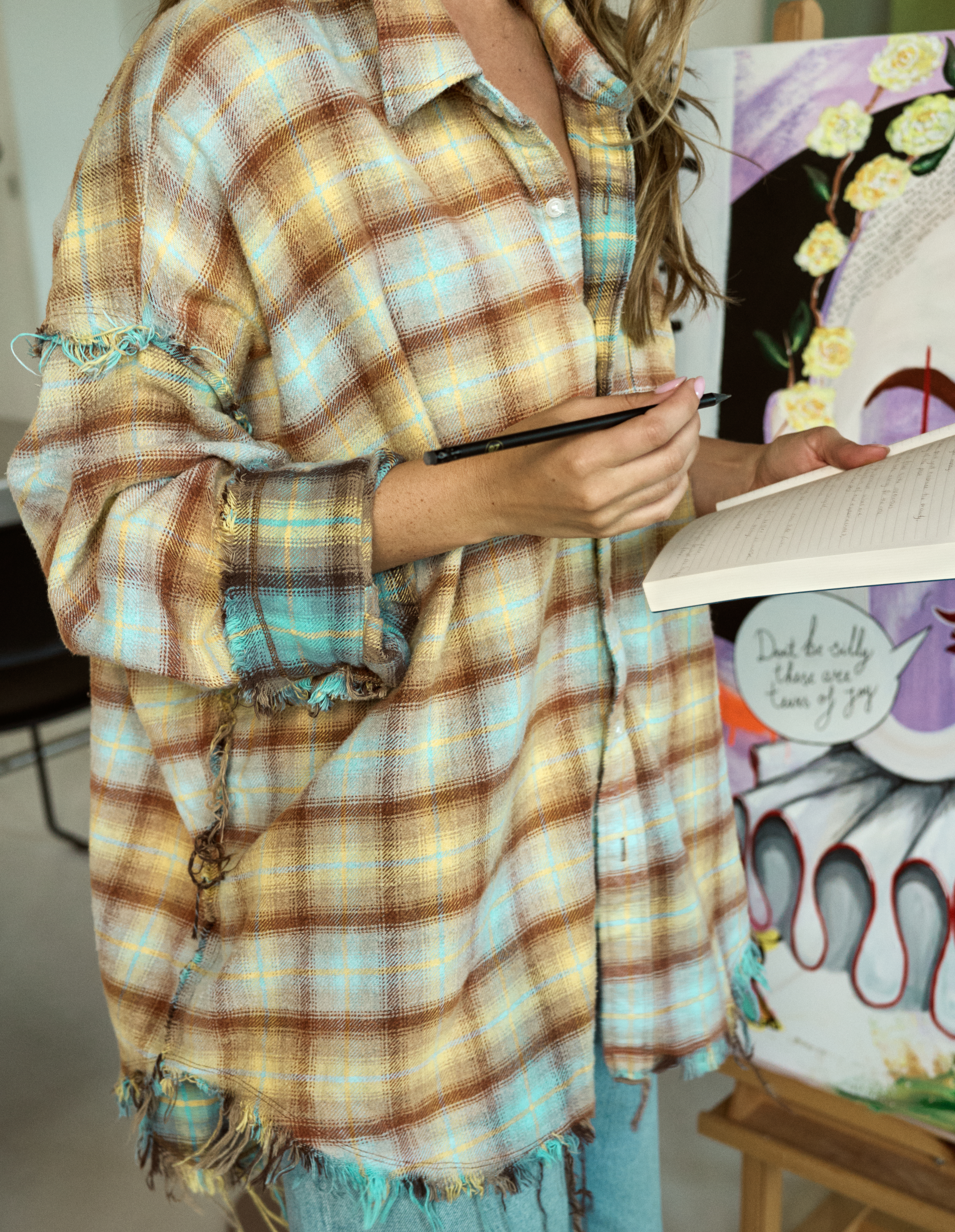 Rochelle Peetoom in the studio